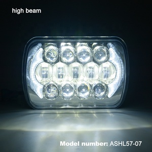 ASEND עבור ג 'יפ צ' רוקי xj 5x7 גבוהה כוח 85w 7x6 h4 רכב led פנס