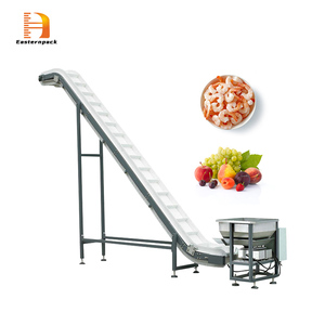 Máquina transportadora de cinta inclinada con deflector de falda personalizada para línea de envasado de procesamiento de alimentos y manipulación de materiales de grano - Product Image 2