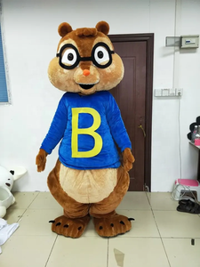 Funtoys mavi sincap kostüm <span class=keywords><strong>Alvin</strong></span> ve sincap karikatür maskot kostümleri satılık
