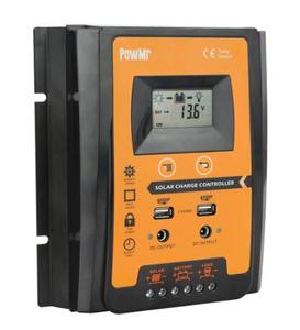 30A 50A 70A MPPT PWM solare regolatore di carica 12V 24V Dual USB solare regolatore con grande LCD IP32 PV Controller di carico Timer - Product Image 3