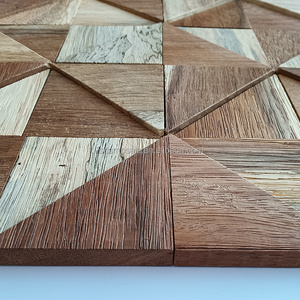 3D khảm bên ngoài tường Bảng điều khiển Rắn gỗ khảm gạch tường nghệ thuật Thanh Lịch gỗ gạch trang trí tường gỗ cho trang trí nội thất bằng gỗ - Product Image 6