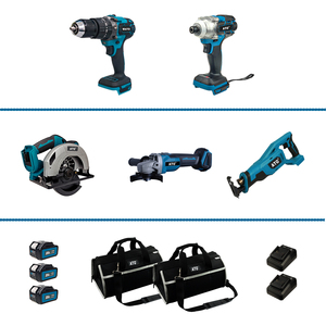 ATO5ピースコンボ電動工具セットブラシレスドリル & レシプロソー衝撃ドライバーアングルグラインダー21vコンボキットセット - Product Image 3