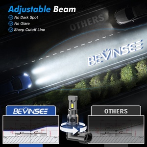 Bevinsee หลอดไฟ LED 9005, หลอดไฟหน้ารถยนต์หลอดไฟ LED 9005 70W 12,000LM 6000K 1:1ขนาดเดียวกับหลอดไฟตัดหมอกสีขาวฮาโลเจน - Product Image 5