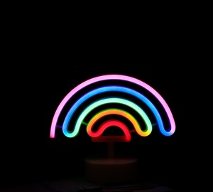 ネオン室内ナイトライト電池式USB電源光るネオン装飾サイン<span class=keywords><strong>LED</strong></span>ライトルームパーティーフェスティバルデコレーション用