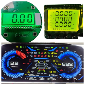 Kunden spezifisches TN6-digit 7-Segment-LCD-Display Schwarzer Hintergrund Weißer Text Industrielle Anzeige Instrumenten segment code Anpassbar - Product Image 1