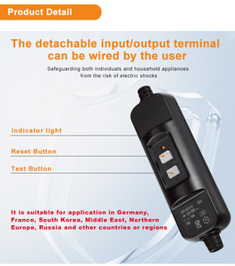 Taşınabilir artık akım cihazları RCD fiş 10A 16A açık su geçirmez In-line PRCD - Product Image 3