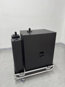 Großhandel 1200W Professioneller Outdoor-Holzlautsprecher DSP BT TWS Mischverstärker <span class=keywords><strong>Array</strong></span> Aktiv 2* 12 Zoll Sub PA Säulenlautsprecher - Product Image 2