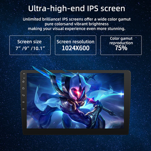 مشغل فيديو للسيارة بشاشة IPS 9 بوصات يعمل بنظام أندرويد 13 رباعي النواة لجميع أنواع السيارات - Product Image 6