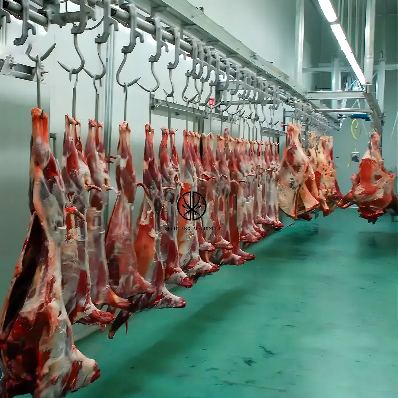 Lal orta büyük ölçekli mezbaha için kesim işleme akış hattı ekipmanları Abattoir sığır/koyun domuz makineleri