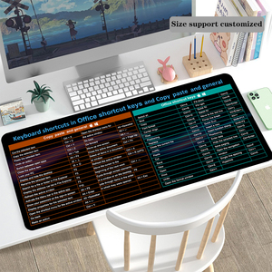 Ofis Excel hile levha Mousepad kısayol tuşları Excel Mouse Pad Mousepad oyun ofis kısayol klavye Mouse Mat Deskpad - Product Image 2