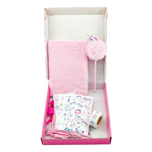 2025 New KRC Plush Unicorn <strong>Notebook</strong> Set Sparkly Unicorn Diary for Girls Kids Embroidery A5 <strong>Notepad</strong> <strong>with</strong> <strong>Locks</strong> and Key Ballpen - Product Image 3