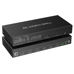 Controlador de pared de video de fábrica 2x2 4K entrada HDMI salida autoadaptable L/R salida de audio IP/RS232 Control controlador de pared de video - Product Image 1