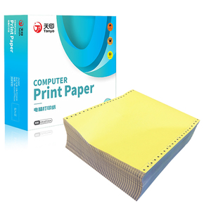 Papel de impresión de forma continua, 1000 hojas, 1-6 capas, para ordenador y oficina, copia sin carbón, papel A4