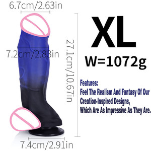 Xl Sexy Silicone Dildo grande cazzo enorme pene G-Spot stimolazione donna masturbatore - Product Image 6