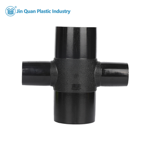 Customized Size Polypropylene <strong>PVC</strong> HDPE Pipe Fitting Equal Tee Reducing Tee Four <strong>Way</strong> Socket Fusion PN16 for Plumbing ASTM