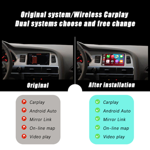CZT-AUTO 7\&quot; Display Wireless CarPlay Android Auto Kit for 2009-2011 <strong>AUDI</strong> A6 <strong>MMI</strong> <strong>3G</strong> Includes Mirror Link Reversing Camera Linux - Product Image 3