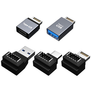 Conector de Panel frontal USB 3,1 tipo e a tipo c, adaptador de Cable macho hembra