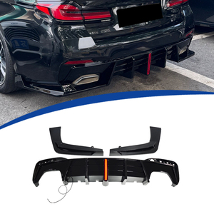 Hoge Kwaliteit Pp Materiaal <span class=keywords><strong>Diffuser</strong></span> Voor Bmw 2017-2023 G30 Top Stijl <span class=keywords><strong>Diffuser</strong></span> Achterlip Met Led - Product Image 1