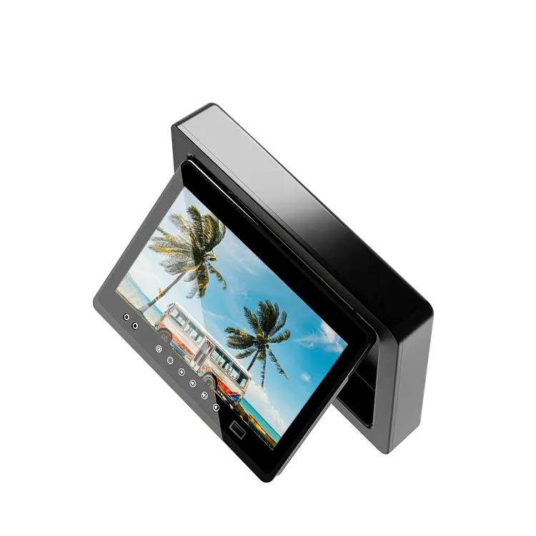 Adatto per l'intrattenimento reticolo auto TV 10.1 pollici 12.0 Android video player monitor poggiatesta, supporto WiFi / Bluetooth / USB