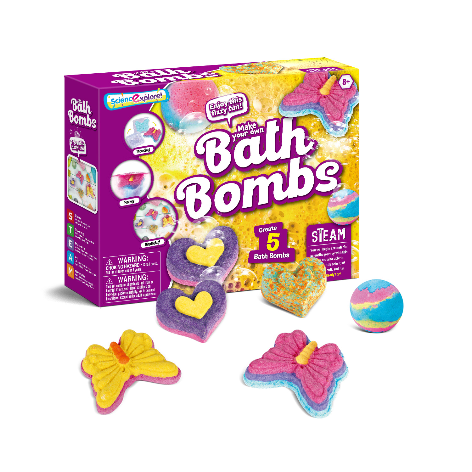 Haz tu propia bomba de baño Science Explore