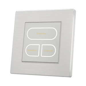 Interruttore luce a pulsante rettangolare a parete moderna con presa USB - Product Image 5