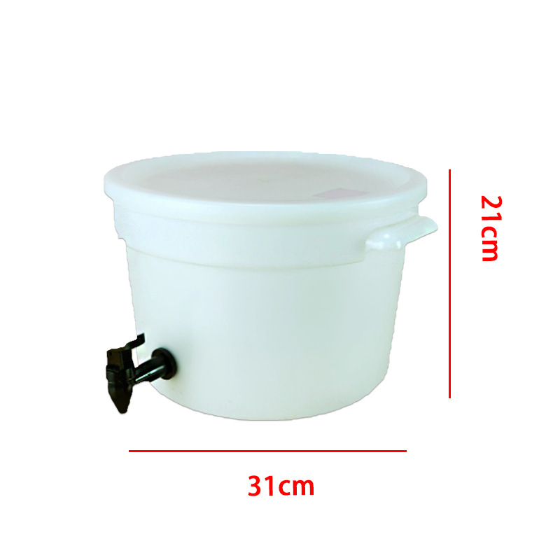 PP round 10L juice bucket without base