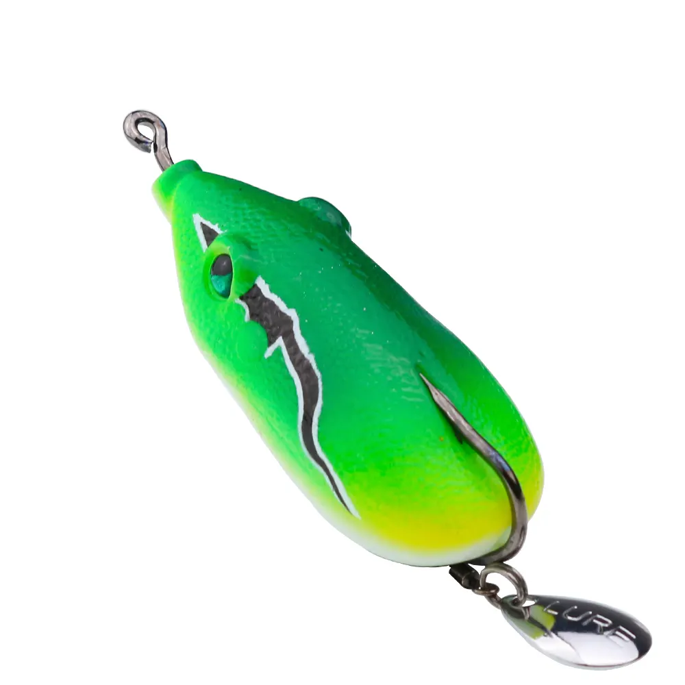 silicon top water jumping fishing 21g bass best frog lure 3d