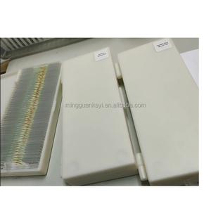 Portaobjetos de microscopio biológico: especímenes preparados para observar células animales y vegetales, bacterias y experimentos de laboratorio - Product Image 5