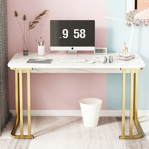<strong>Simple</strong> <strong>Computer</strong> Desk Nordic Family Dormitory Small <strong>Table</strong> Marble <strong>Table</strong> Top Steel Frame Legs <strong>Computer</strong> Desk - Product Image 3
