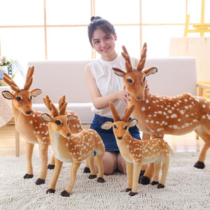 Ücretsiz örnek noel geyik oyuncaklar çocuk oyuncakları peluş mıknatıs hayvan - Product Image 6