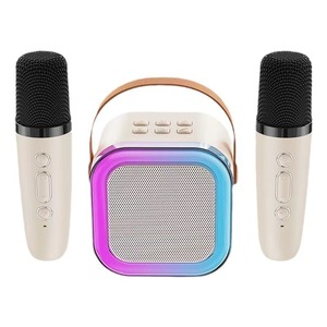 Xách Tay Màu Xanh Mini Máy <span class=keywords><strong>Karaoke</strong></span> 2 Không Dây Micro Giáng Sinh Quà Tặng Sinh Nhật Trẻ Em Người Lớn Toddler Trong Độ tuổi 4 + Năm - Product Image 2