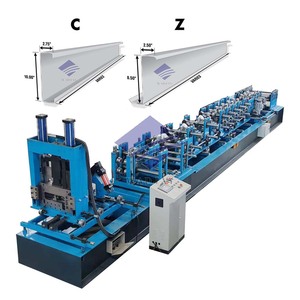 自动CZ型材钢框架C和Z pur条冷弯成型机 - Product Image 1
