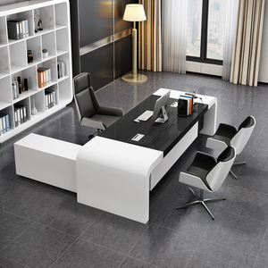 Hochwertige Executive Möbel Set Stuhl und Schreibtisch Moderne L-förmige Boss <span class=keywords><strong>Computer</strong></span> Schreibtisch Sekretär Büro tisch