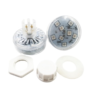 ไฟ LED 12ดวง48มม. 360องศาหลากสีกันน้ำ AC24V LED 5050จุด RGB ไฟโปรแกรมอัตโนมัติ - Product Image 4