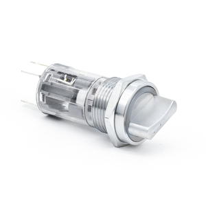 16mm 19mm 22mm LED in metallo selezionato interruttore a pulsante rotante autobloccante autosostruttivo mantenendo IP65 2/3 selettore di posizione - Product Image 4