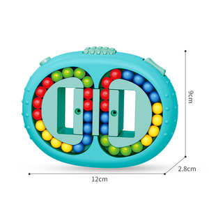 EE489 Double face decompressione palla rotante reversibile perline polpastrello fagioli <span class=keywords><strong>Cube</strong></span> giocattoli <span class=keywords><strong>Fidget</strong></span> cubi <span class=keywords><strong>Puzzle</strong></span> giocattoli