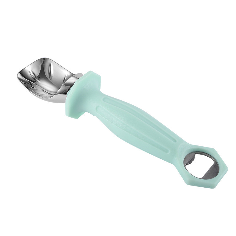 Mint green belt bottle opener-ice cream spoon