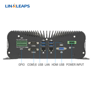 高性能Fanless産業用PC組み込みミニPCボックスPC Intel Core I3 I5 I7第4〜第13世代6 RS485 RS232在庫あり - Product Image 5
