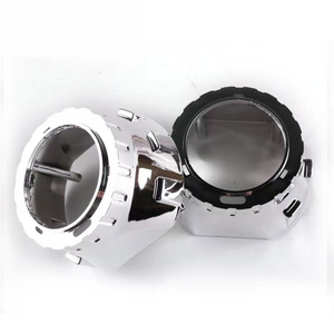 Araba far projektör lens güçlendirme kiti için melek gözler ile 2.5 inç bi LED projektör lens far kefen - Product Image 6