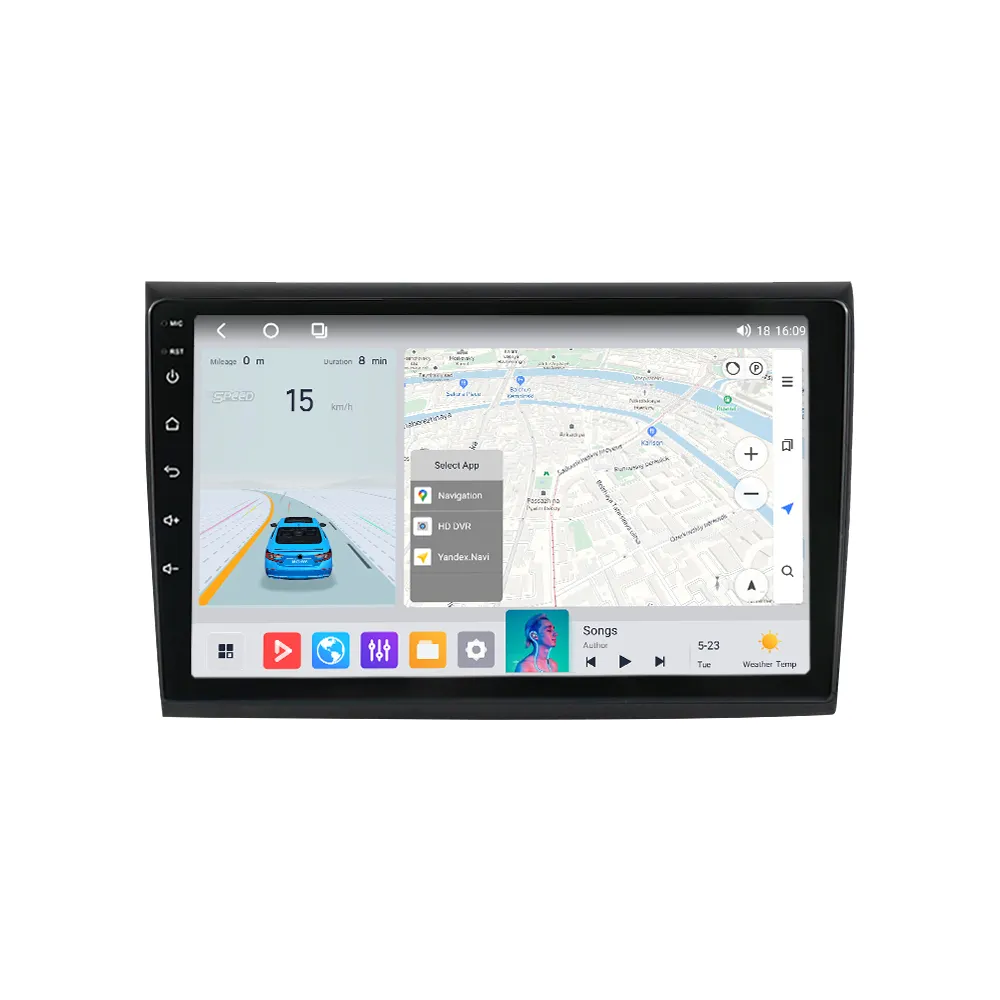 MEKEDE Android 8 + 128G lettore DVD per Fiat Bravo 2007-2012 360 Mirror LinK split screen GPS Stereo gps BT Stereo navigatore GPS