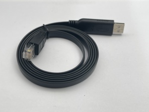 USB Type-CオスからRJ45 USBコンソールケーブル1mフラットLケーブルブレードシールド付き3A高速充電コンピュータFTDIFT232R - Product Image 5