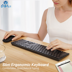 QiHui Factory Wholesale 2.4ghz Waterproof Wireless <strong>Keyboard</strong> <strong>Functional</strong> <strong>Keyboard</strong> Gaming <strong>Keyboard</strong> Mouse Combos Desktop <strong>Computer</strong> Pc