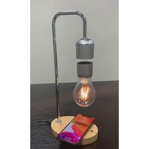 360 Rotating Floating Magnetic Electromagnetic Table <strong>Lamp</strong> Levitation Light Bulb with Wireless <strong>Charging</strong> for Cellphone - Product Image 2