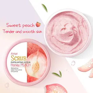 Hot Sale Honey Peach Body Exfoliating Scrub Moisturizing Brighten Smoothing Firming Skin Exfoliation Body Scrub