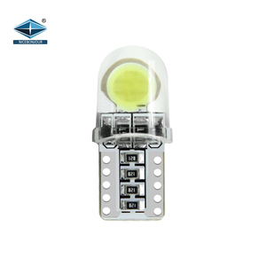 Su geçirmez LED T10 araba LED ampul silikon T10 W5W 194 168 COB 06 smd canbus otomatik plaka lambası için led araba - Product Image 1