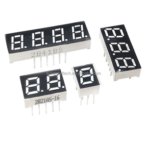 Nixie Tube/digital Tube 0.28/0.36/0.4/0.56/0.8 Inch 1/2/3/4 Digit Common Cathode/common Anode Red Highlight 7-segment <strong>LED</strong> - Product Image 2