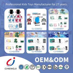 Chengji Ai Desktop Robot Lernspiel zeug Wiederauf ladbare Licht musik Programmier bare Intelligenz Kinder Flash Card Robot - Product Image 6