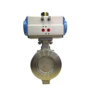 电动执行器蝶阀双向橡胶密封蝶阀梯形蝶阀 - Product Image 4
