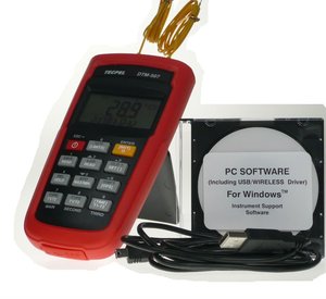 Registrador DE DATOS DE termómetro de temperatura de doble canal de venta caliente para uso profesional