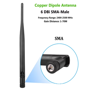 デュアルバンド2.4GHz 5GHz 5.8GHz 6dBi RP-SM男性用アンテナ電子機器対応WiFiルーターワイヤレスネットワークカードUSB - Product Image 2
